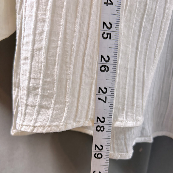 EAPHI NWT Romantic Minimalist Oversized Textured Gauzy Ethereal Balloon Sleeve - Picture 11 of 14